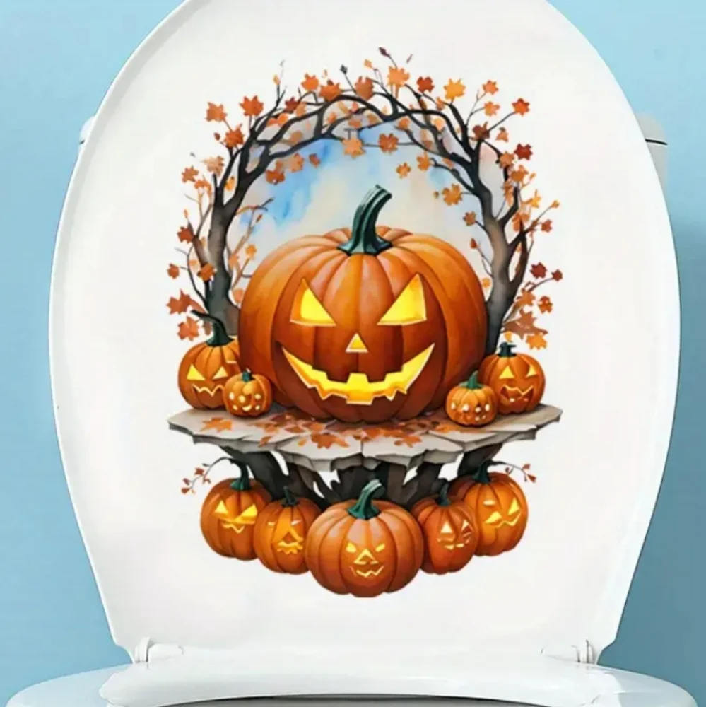 Halloween Jack-O-Lantern Decal, Matte Finish